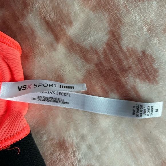 Victoria’s Secret Sport VSX Neon Orange Sports Bra Size Large - Picture 6 of 6